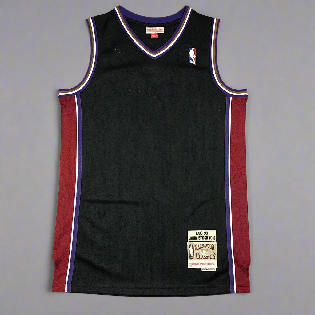 Custom Utah Throwback Style 1998 - 1999 Classics (Black/Burgundy)