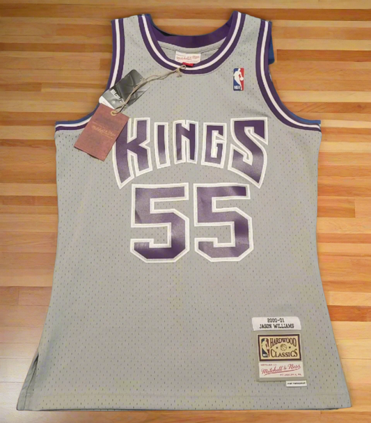 Sacramento Kings #55 Williams (Silver/Purple) M & N Hardwood Classics