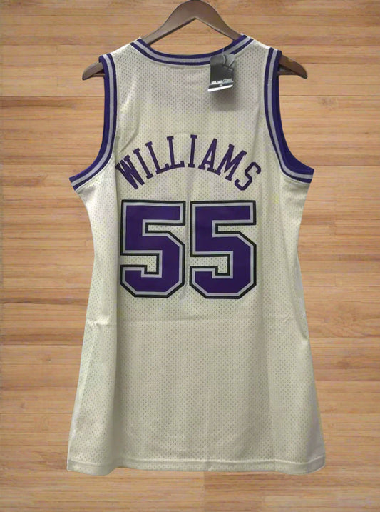 Sacramento Kings #55 Williams (Silver/Purple) M & N Hardwood Classics