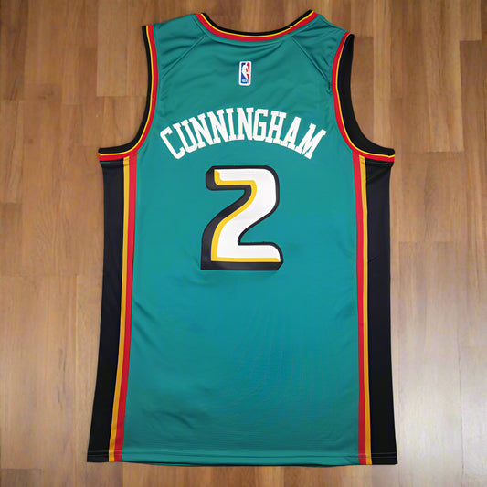 DETROIT PISTONS #2 CUNNINGHAM CLASSIC BASKETBALL JERSEY