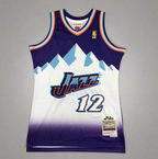 Utah #12 Stockton (Purp/Blue) Classics Jersey