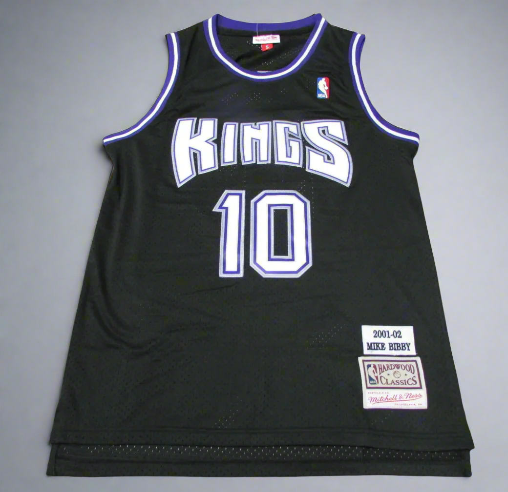 Sacramento #10 Bibby (Black/Purp) Classics Jersey