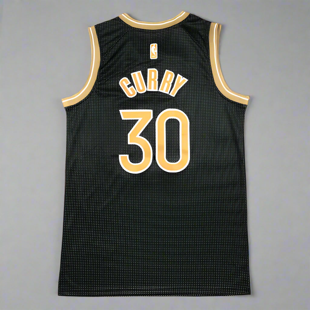 Golden State #30 Curry Special Edition (Black/Gold) Jersey