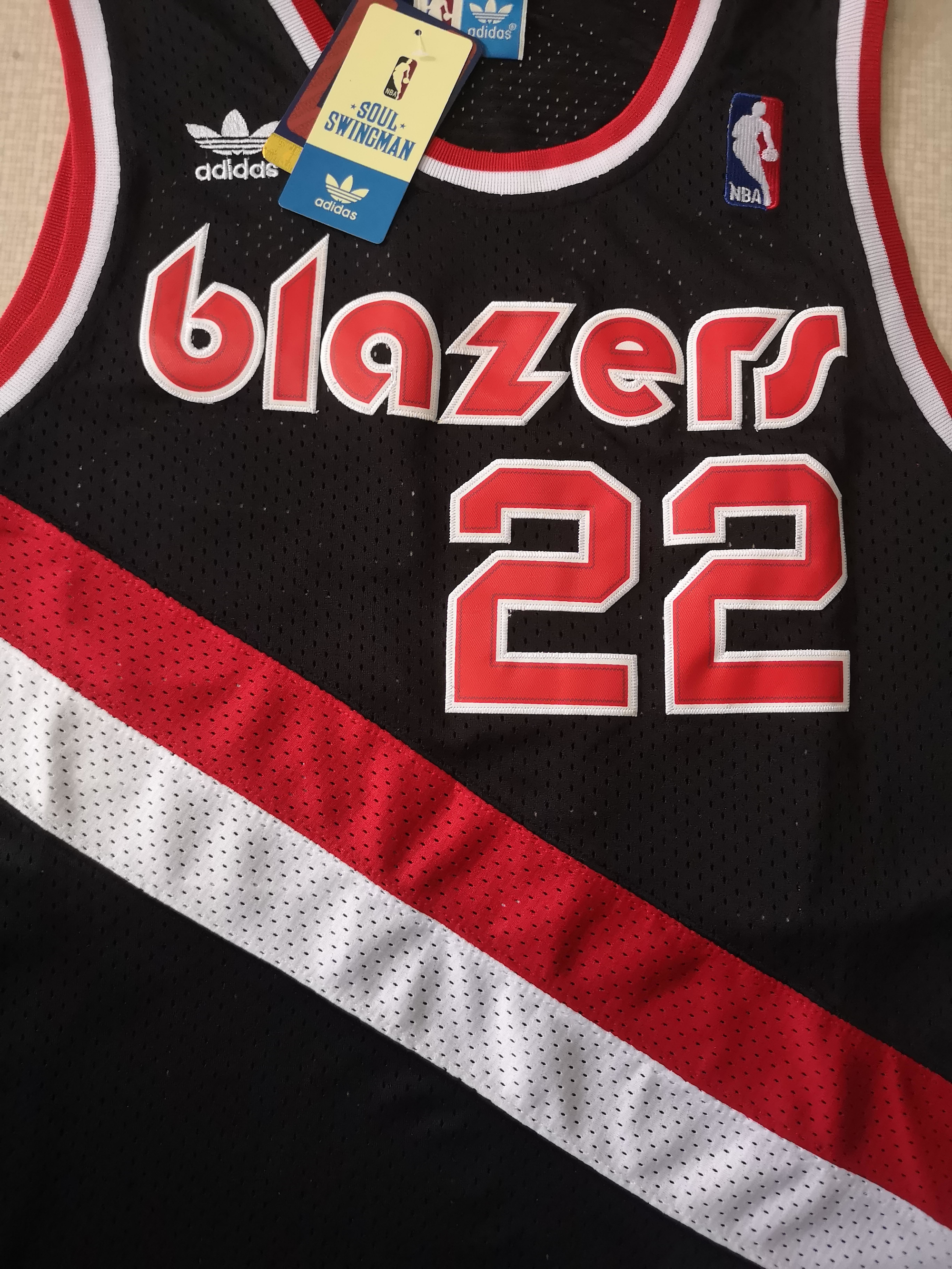 Portland Blazers #22 Drexler (Black) Classics Jersey