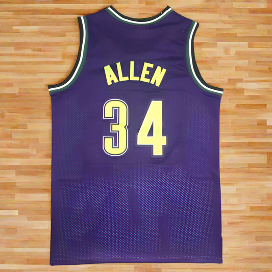 Buck #34 Ray Allen M & N Hardwood Classics Retro Basketball Jersey