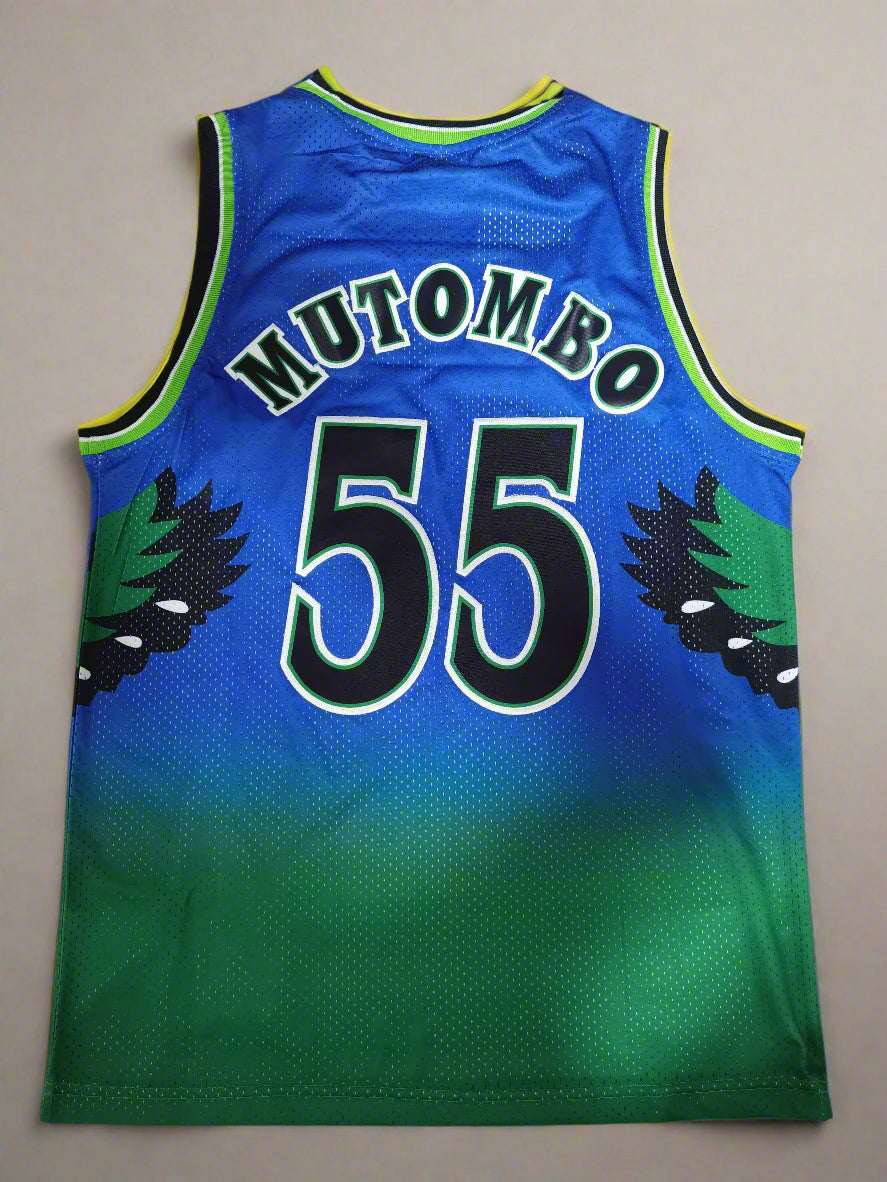 Atlanta #55 Muntombo (Blue/Green) Classics Jersey