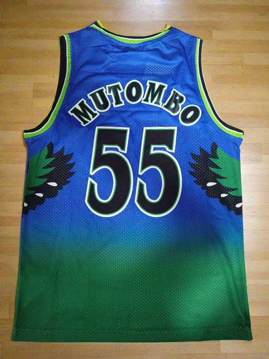 Atlanta Hawks #55 Mutombo | Retro M & N Hardwood Classics